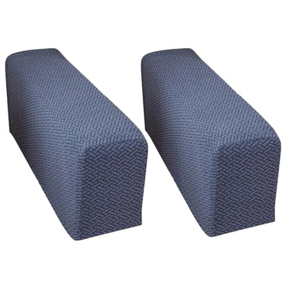 Yoovat Couch Arm Covers Sofa Arm Cover armrest Covers for Sofa Couch Armrest Cover Chair Arm Cover Set of 2 (Texture-Gray Blue, Medium (Set of 2)) - color: Texture-gray Blue, size: Medium (Set of 2)