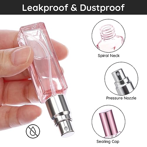 Segbeauty 5pcs 10ML Perfume Travel Refillable, Mini Cologne Perfume Bottles Empty, Portable Atomizer Sprayer for Perfume Travel Size Spray Bottle Pocket Glass Spray Bottles Toiletries Sample Dispenser - color: Mixed, style: Mini Bottles