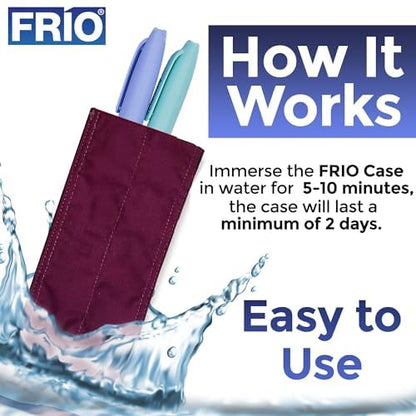 FRIO Cooling Wallet - Insulin Cooler for 45+ Hours of Stress Free On The Go - Red - Individual - color: Red, size: Individual