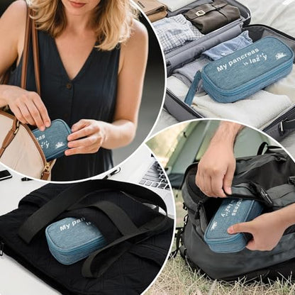 apollo walker Insulin Cooler Travel Case Diabetic Medication Cooler with Ice Packs and Insulation Liner Insulin Cooler Travel case TSA Approved - color: Light Blue, size: Small