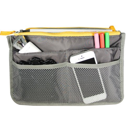 Wrapables® Unisex Bag Insert Organizer, Travel Bag Organizer - Grey - color: Grey