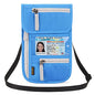 Neck Wallet Lightweight RFID Blocking Waterproof Travel Pouch Passport Wallets for Women Men - color: A-lue