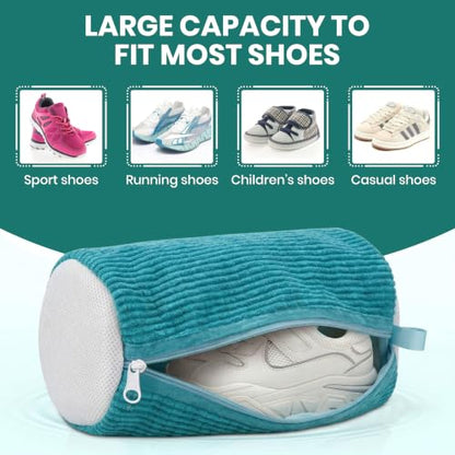 2 Pack Heavy Duty Shoe Wash Bags, 440g Reusable Sneaker Laundry Bags with Auto-Lock Zipper for Sneakers, Slippers & Boots – New2026 - color: Blue