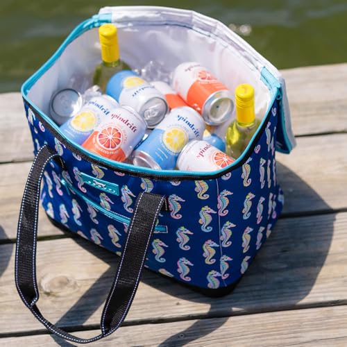 SCOUT The Stiff One - Large, Soft, Lightweight, Insulated Cooler with Hard Bottom, Beach, Family, Travel, Picnic Cooler - color: Spotted at Sea