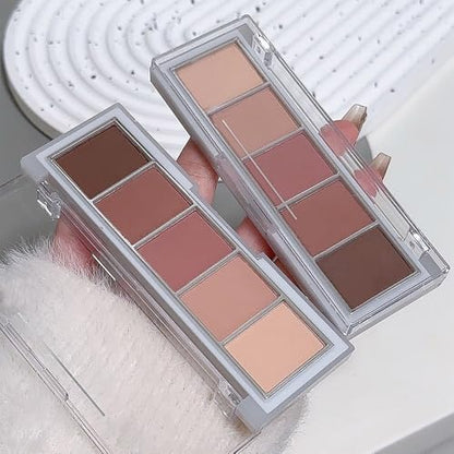 Matte Eyeshadow Palette, Rose Mauve Pink Neutral Eye Shadow, Dusty Pink Taupe Brown Eyeshadow, Soft Blendable Natural Makeup, Long Lasting Waterproof for Daily Date Soft Glam Look, Sombra de Ojos 04 - color: B04