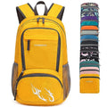FENGDONG 35L Lightweight Foldable Waterproof Packable Travel Small Hiking Backpack Daypack for men women - color: A10-yellow