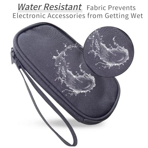 Electronics Organizer Travel Case, Cable Organizer Travel Essentials Tech Pouch,Suitable for Charger, Cable, Phone，Flash Drive,Black - color: Black