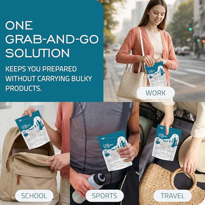 MY PROTECT KIT Travel Kit - 20 Pieces Travel Size Toiletries Set, Toothbrush, Shaver, Toothpaste Tablet, Shampoo & Body Wash, Shaving Cream, Lotion, Deodorant Spray, Pack of 6 - size: Travel Kit (Pack of 6)
