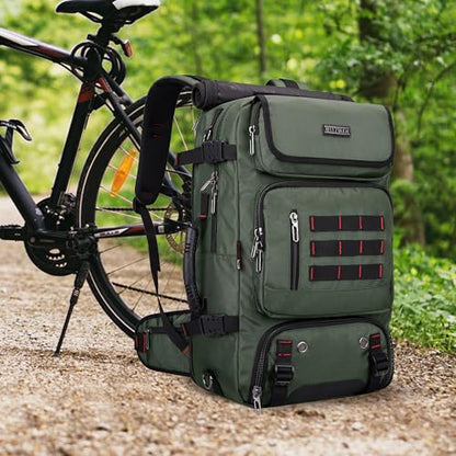 WITZMAN Carry on Travel Backpack for Men Women Airline Approved Convertible Nylon Duffle Backpack Luggage Bag (B682 Army Green) - color: 02.army Green