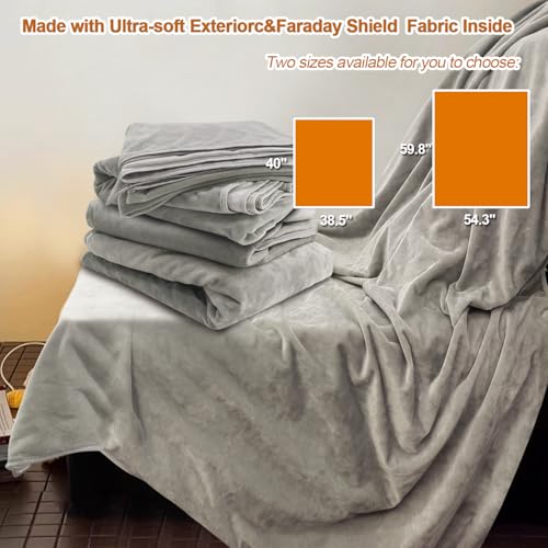 Faraday Blanket, E M F Protection Blanket, As Protection Cover for All Ages, Shielding Blanket, Size 38.5" x 40" - This is Not a Faraday Cage - size: 38.5" x 40" inch