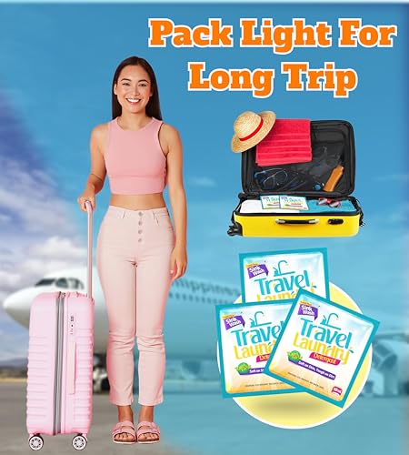 TidyFriend Sink Travel Laundry Detergent 10 ml, 16 Pack Effective Travel Detergent Packets for Sink Washing, Lightweight Must Haves Laundry Essentials - size: 16 Pack