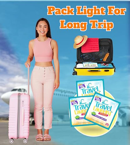 TidyFriend Sink Travel Laundry Detergent 10 ml, 16 Pack Effective Travel Detergent Packets for Sink Washing, Lightweight Must Haves Laundry Essentials - size: 16 Pack