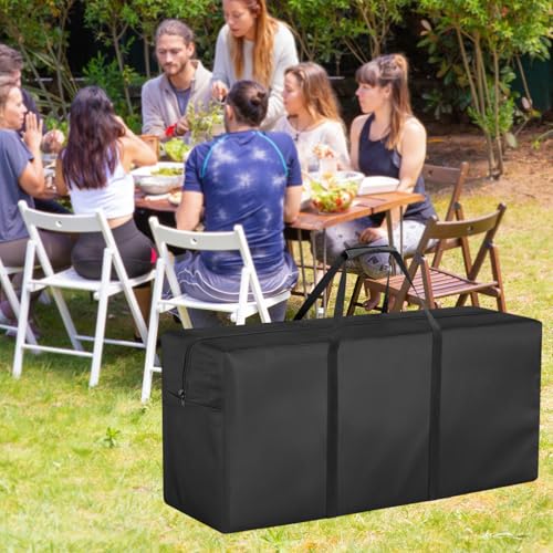 Folding Chair Storage Bag, Waterproof Large Carry Bag for 4 Packs Plastic, Resin, and Wood Folding Chairs - 39" L x 12" W x 20" H - size: 4PCS Folding Chair Bag