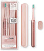 Aquasonic Icon ADA-Accepted Rechargeable Toothbrush | Magnetic Holder & Slim Travel Case | 2 Brushing Modes & Smart Timers | Gentle Micro-Vibrations (Blush) - color: Blush