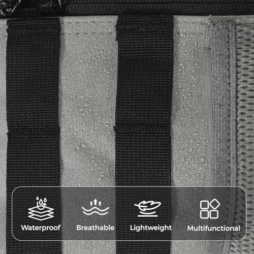 9L Mini Tactical Backpack for Men Women,Small Military Tactical Backpack for Sport,Gym,Hiking,Travel,Camping (Gray) - color: Gray