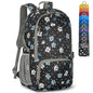 ZOMAKE Lightweight Packable Backpack 30L, Foldable Hiking Backpacks Water Resistant Compact Folding Daypack for Travel(Black,Floral pattern) - color: Black,floral Pattern