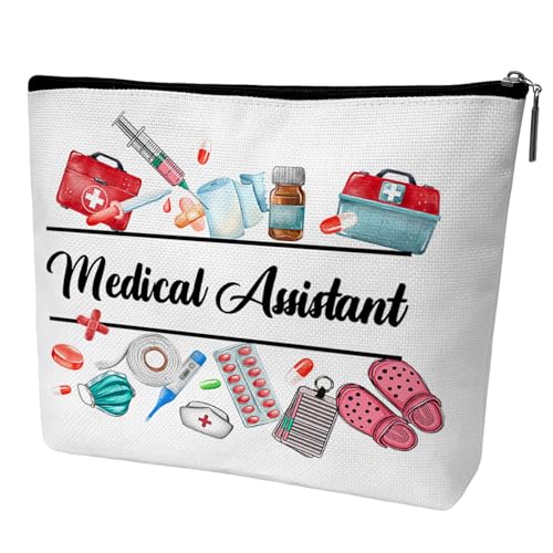 Nurse Graduation Gifts for Women, Nurse Medical Makeup Bag Appreciation Birthday Gifts for Nurses, Medical Assistant Travel Cosmetic Pouch Bags with Zipper - B04 - style: Medical Assistant