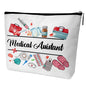 Nurse Graduation Gifts for Women, Nurse Medical Makeup Bag Appreciation Birthday Gifts for Nurses, Medical Assistant Travel Cosmetic Pouch Bags with Zipper - B04 - style: Medical Assistant