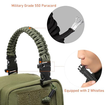 Tactical Toiletry Bag for Men Dry Wet Separate Dopp Kit Travel Hygiene Bag EDC Utility Tool Molle Pouch Mens Shaving Kit Travel shower Bags (OD Green) - color: OD Green
