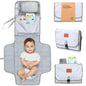 KeaBabies Portable Diaper Changing Pad, Travel, Car - Large Waterproof Baby Changing Mat, Wipeable, Padded, On The Go Travel Diaper Clutch Bag, Easy to Use Pockets for Newborn Essentials (Gray Mod) - color: Gray Mod