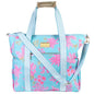 Lilly Pulitzer Beach and Picnic Cooler, Insulated Bag with Adjustable Shoulder Strap and Zipper, Soft Cooler - color: Royal Coral