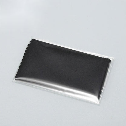 Portable Leather Glasses Case Anti-pressure Glasses Bag Coin Purse Storage Bag Suitable for Men and Women - color: Button Suit Black