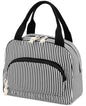 Lunch Bag Women Lunch Box for Women Adult Cute Insulated Lunch Bag Small Cooler Lunch Tote Bags for Work Picnic Travel (Black Stripes) - color: Black Stripes