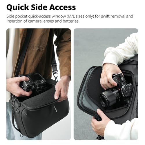 AMBITFUL Medium Camera Cube Insert for Backpack, Waterproof Padded Camera Insert with Dividers, Quick Access for Travel Photography Gear Organizer (8.5L)