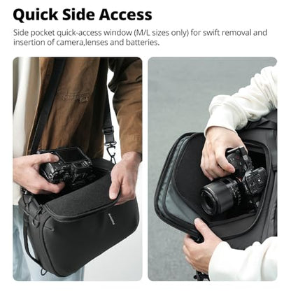 AMBITFUL Medium Camera Cube Insert for Backpack, Waterproof Padded Camera Insert with Dividers, Quick Access for Travel Photography Gear Organizer (8.5L)