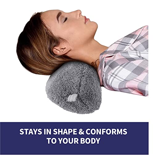 Recliner Headrest Pillow, Head Pillow for Sofa, Recliner Neck Pillow, Bone Couch Neck Pillow for Pain Relieve(Grey) - color: Grey