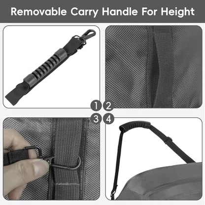 120L Foldable Rolling Duffel Bag with 3 Wheels And Handle, 30 inch Large Travel Duffle Bag for Travel, Camping, Outdoors - color: Grey