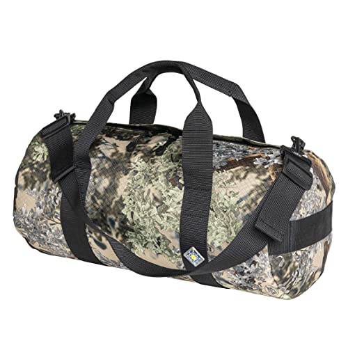 25L Field Duffel Bag, Heavy-Duty Gear Bag, 1050D Tuff Cloth, Diamond Ripstop, Reinforced Stitching - Camo (10" x 20") - color: Desert Shadow, size: 10" x 20" (25 Liters)
