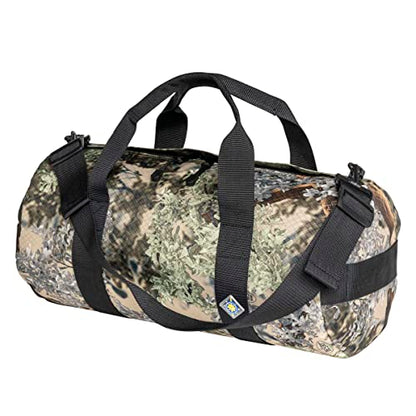 25L Field Duffel Bag, Heavy-Duty Gear Bag, 1050D Tuff Cloth, Diamond Ripstop, Reinforced Stitching - Camo (10" x 20") - color: Desert Shadow, size: 10" x 20" (25 Liters)