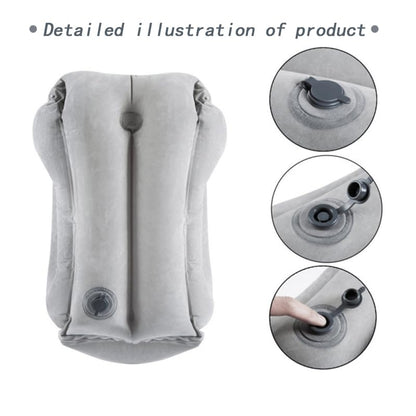 Inflatable Travel Pillow for Airplanes-Neck Support Pillow for Long Flights, Portable & Comfortable Airplane Sleep Pillow, Blow Up Pillow for Travel, Office, Camping (Ergonomic Design, Easy to Carry)