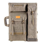 TRANSON Art Portfolio Case Artist Backpack Canvas Bag Large 26” x 19.5” - color: Khaki