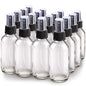 Wedama Spray Bottle, 4 oz Fine Mist Glass Spray Bottles, Little Refillable Liquid Containers for Watering Flowers Cleaning (16 Pack, Clear) - color: Clear, size: 4 Ounce (Pack of 16)