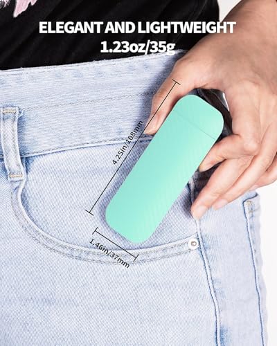 HEMONNKAM Book Reading Light, Rechargeable Clip on Booklight, Eye Caring 3 Color Temperatures & 5 Brightness Levels, Night Use for Bed, Long Lasting, Reading at Night in Bed, Light Blue - color: Light Blue