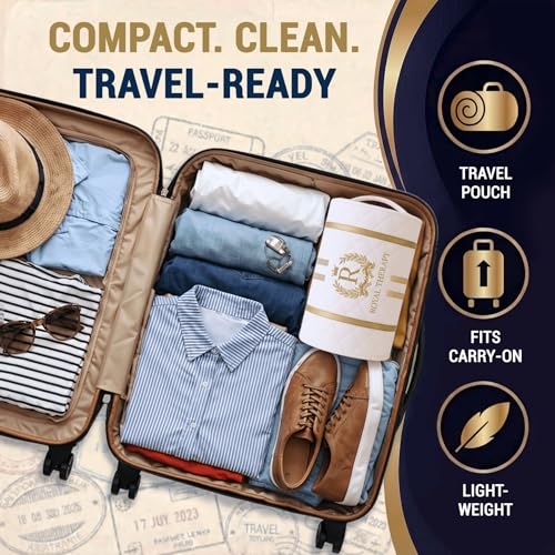 Royal Therapy Travel Memory Foam Cervical Pillow – Contour Pillow for Neck and Shoulder Pain - size: Travel 18 x 12 x 5"