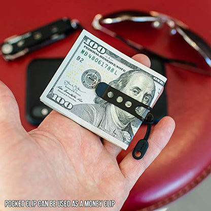 Compact 11-in-1 Keychain Multitool with Pocket Clip & ParaPull - Bottle Opener, Box Opener, Cord Cutter, Mini Screwdrivers & More - Travel-Friendly, Modular EDC Multi-Tool - Keyport MOCA2 Kit