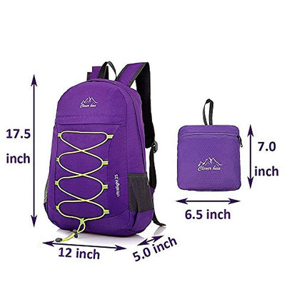 Outdoor Water Resistant Hiking Backpack - color: Purple