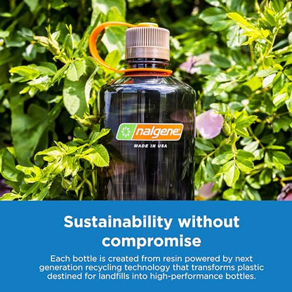 Nalgene 32 oz Narrow Mouth Water Bottle | BPA-Free, Durable & Leak Proof, Lightweight Bottle for Hiking, Gym & Travel, Grey (Pack of 6) - color: Grey, size: 32 Ounces (Pack of 6)