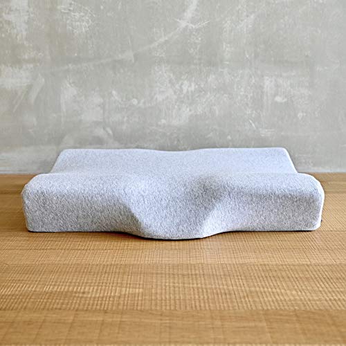 C CUSHION LAB Extra Dense Ergonomic Cervical Pillow for Firm Neck Support - Orthopedic Contour Pillow for Back/Side Sleeper Neck Relief, CertiPUR–US Memory Foam Pillow with Organic Cotton Cover