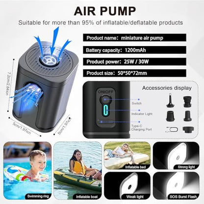 Vacuum Seal Backpack Travel with Pump, Expandable Vacuum Backpack with Air Compression System, Airback Vacpack TSA Lock Water Resistant Carry-On Luggage (Blue) - color: Blue