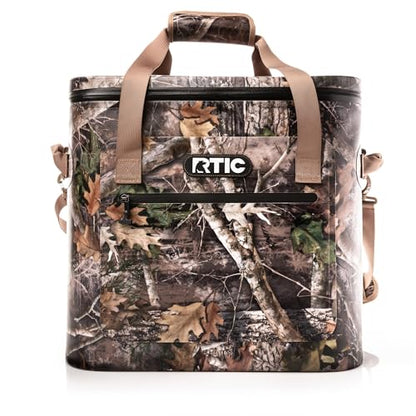 RTIC Ultra-Tough Soft Cooler 50 Can, Insulated Bag Portable Ice Chest Box for Lunch, Beach, Drink, Beverage, Travel, Camping, Picnic, Car, Trips, Floating Cooler Leak-Proof with Zipper - color: Camo