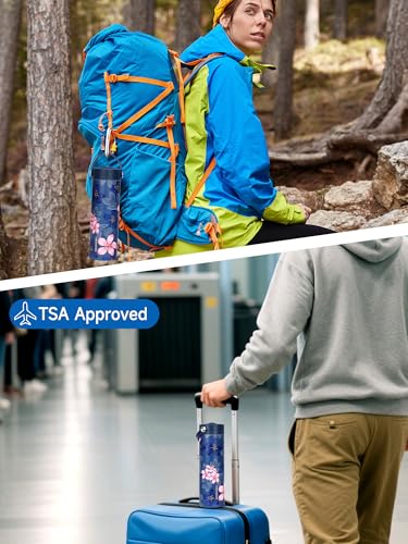 YOUSHARES Insulin Cooler Travel Case - 48H Non-Electric Cooling Bottle with TSA Approved Ice Pack, Diabetic Medication Pen Vials Refrigerator, Medical Carry Case Portable for GLP-1 Pens - color: Magnolia