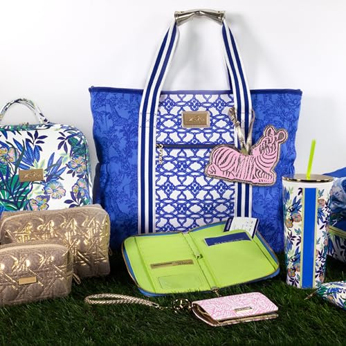 Lilly Pulitzer Beach and Picnic Cooler, Insulated Bag with Adjustable Shoulder Strap and Zipper, Soft Cooler - color: Safari Party