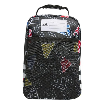 adidas Unisex Santiago Lunch Bag, Insulated School Food Container Box Discontinued, Adi Comp Black/Bright Royal Blue/White/3.0, One Size - color: Spray Gradient Pulse Lime/Crystal Sky Blue/White/4