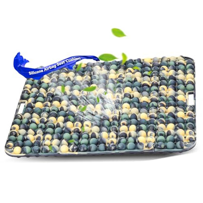 Seat Cushion for Long Sitting Hours on Office & Home Chair, with 3D Non-Slip for Office Chair Cushions, Car Seats, Airplane Seat, Wheelchair, Desk Chair,Cushion Lab, Long Trips (Green) - color: Green