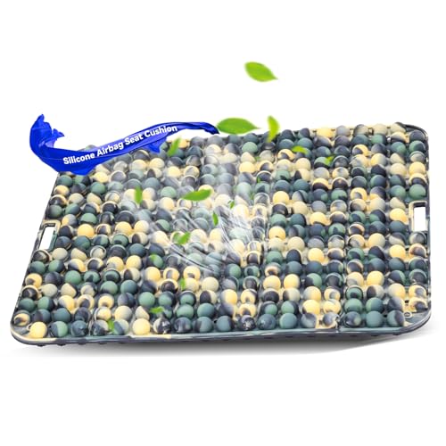 Seat Cushion for Long Sitting Hours on Office & Home Chair, with 3D Non-Slip for Office Chair Cushions, Car Seats, Airplane Seat, Wheelchair, Desk Chair,Cushion Lab, Long Trips (Green) - color: Green