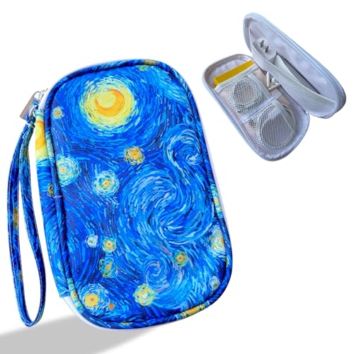 Electronics Organizer Travel Case, Cable Organizer Travel Essentials Tech Pouch,Suitable for Charger, Cable, Phone，Flash Drive,Starry Sky - color: Starry Sky
